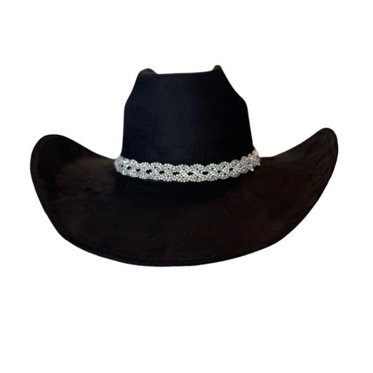 Braided Rhinestone Cowgirl hat