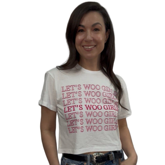Let's Woo Girls crop tee