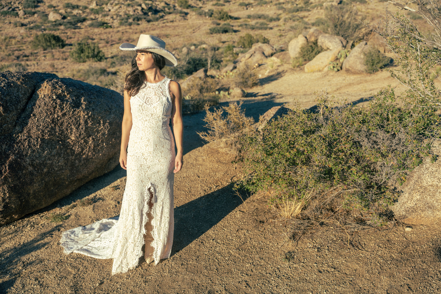 The Pearla Bridal Cowgirl hat