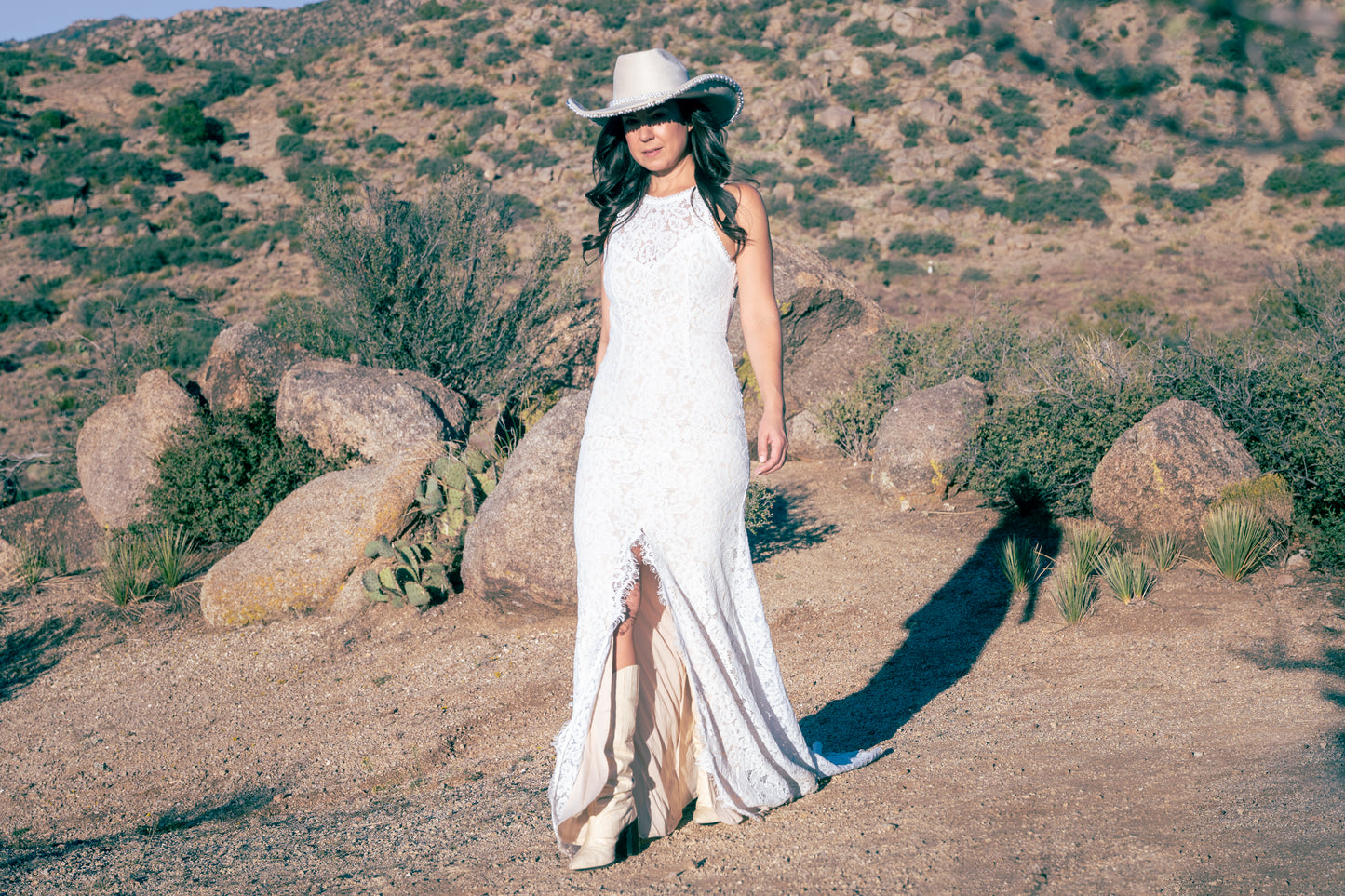 The Pearla Bridal Cowgirl hat