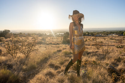 Special Edition- Glitzy Gold Cowgirl hat